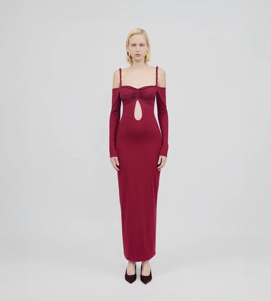 Calice Dress Burgundy