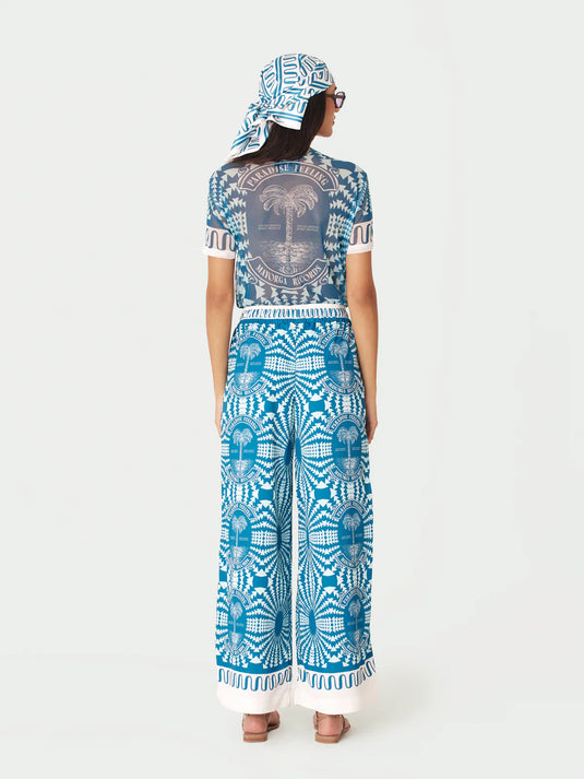 Mesh Top Paradise Azul
