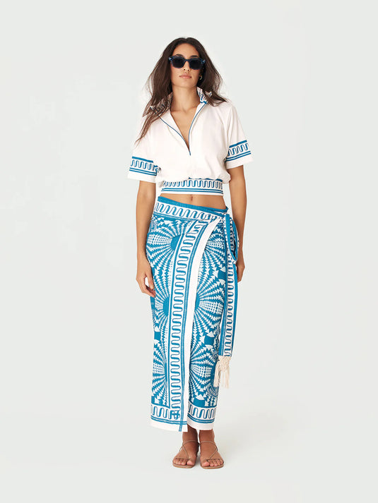 Cropped Top Paradise Azul