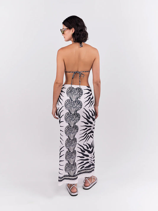 Midi Skirt Oasis Negro