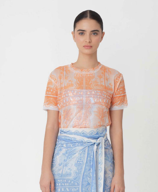 Camiseta Mesh Antojito 22 Naranja