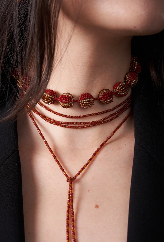 Juana Necklace Wine