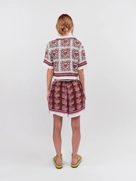 Short Oasis Elastico Terracota