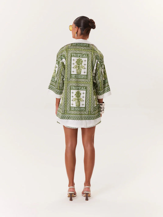 Blusa Tropical verde