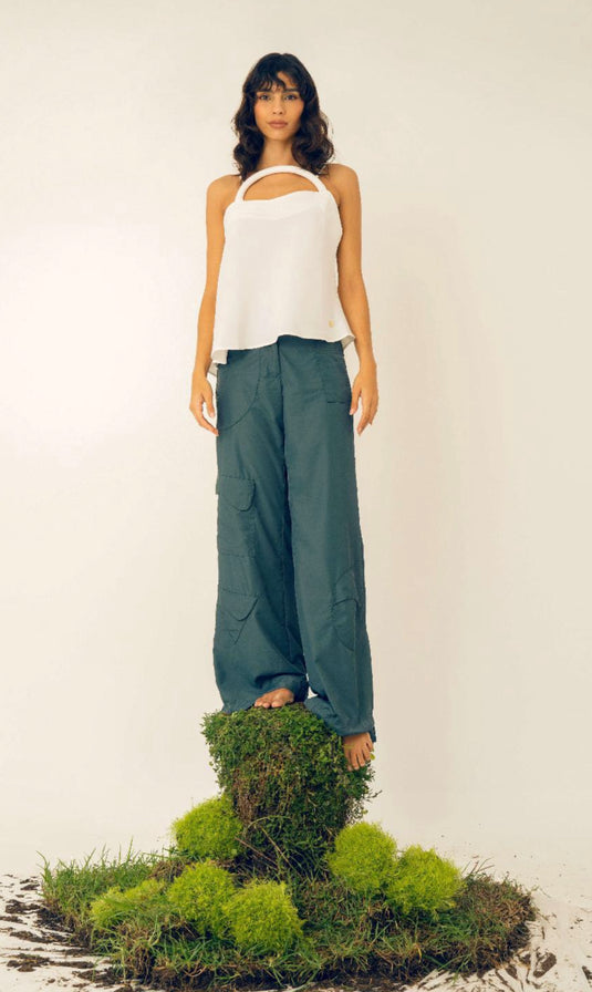 Trapezoida Pant Green