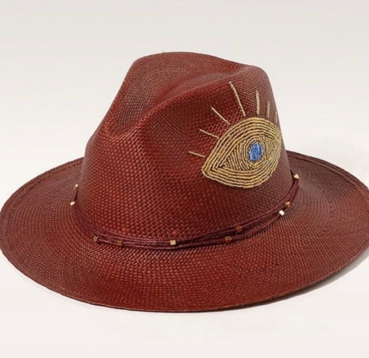 Sombrero Ojo Burgundy