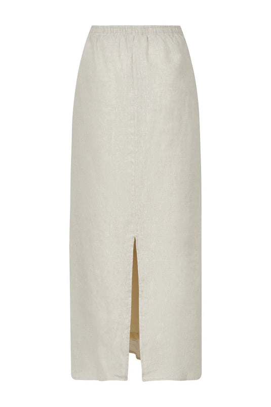 Falda flor orgánica beige