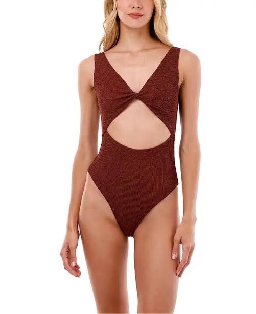 TEXTURED WAVE BARN RED TWIX ONE PIECE O29339