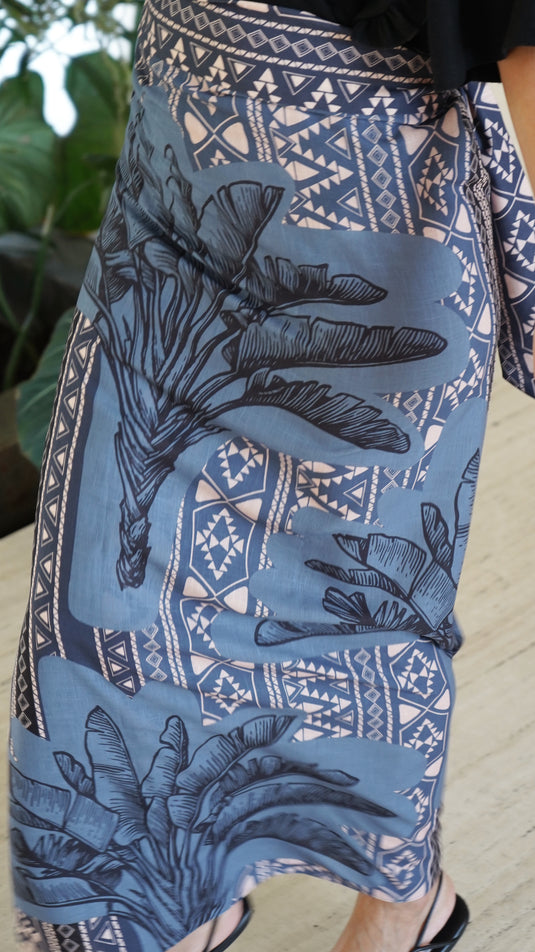 Pareo Banana Black Azul