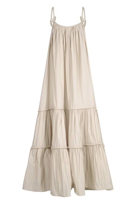 Vestido Centro Beige