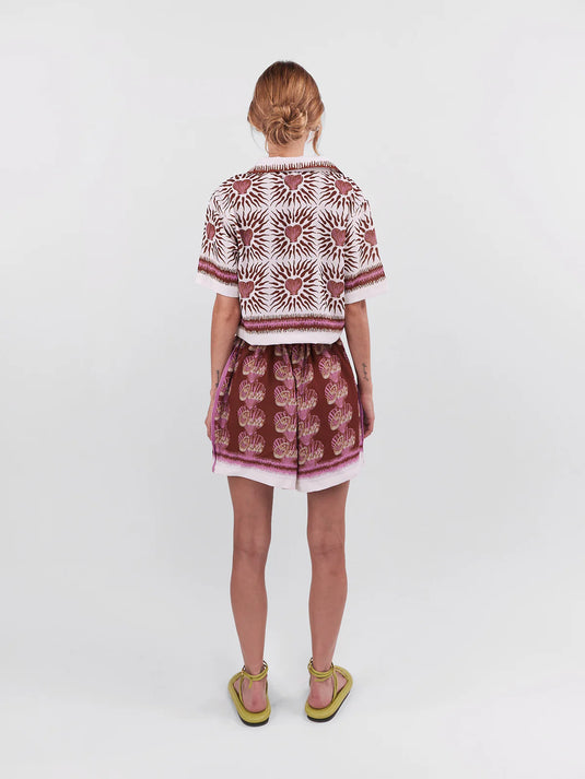 Cropped Polo Oasis Terracota