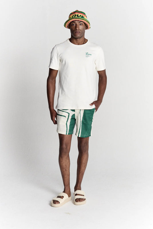 Agua e coco Bermuda Print Botellas