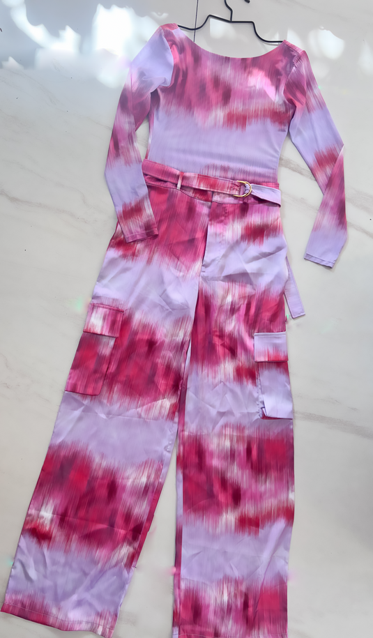 Set body pantalón fucsia