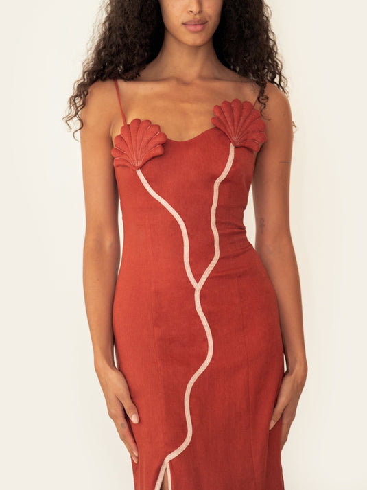 Antonia Dress Sunset Orange AZULU