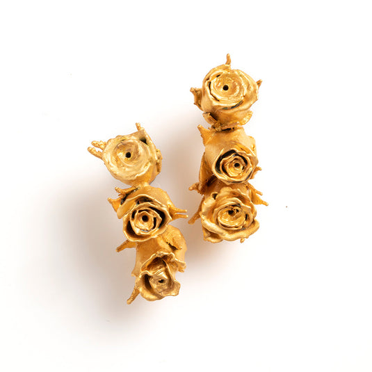 Aretes Trio Rosas