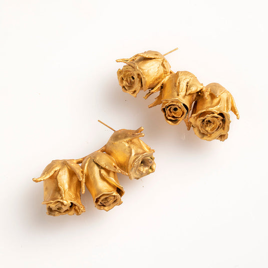 Aretes Trio Rosas