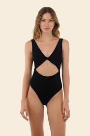 TEXTURED WAVE BARN BLACK TWIX ONE PIECE O29156