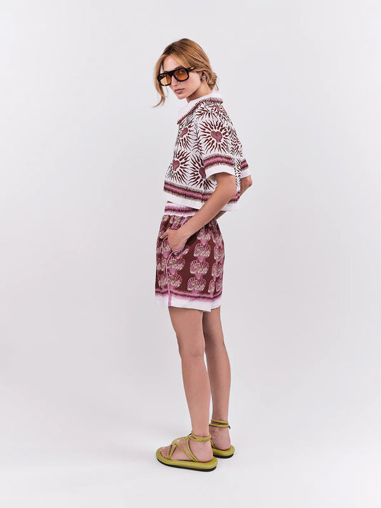 Short Oasis Elastico Terracota