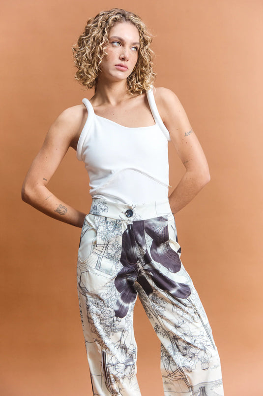 Amber Top Ivory