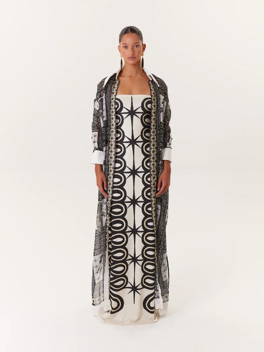 Kimono Tropical Negro