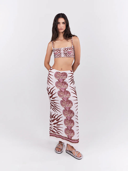 Midi Skirt Oasis Terracota