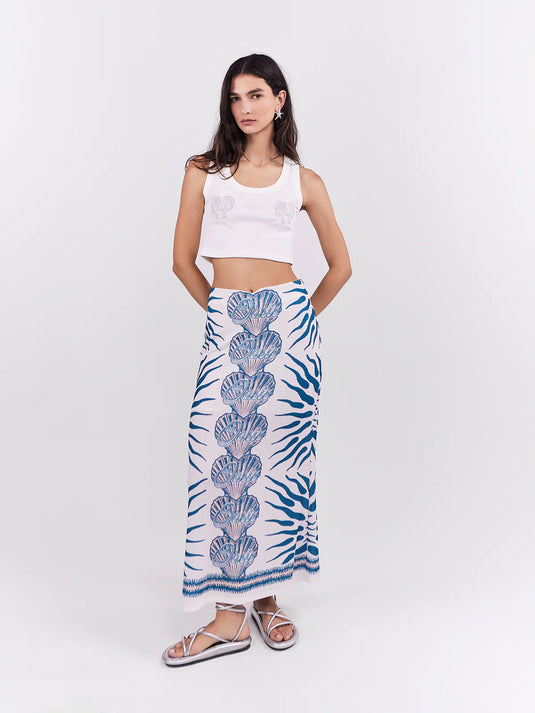 Midi Skirt Oasis Azul