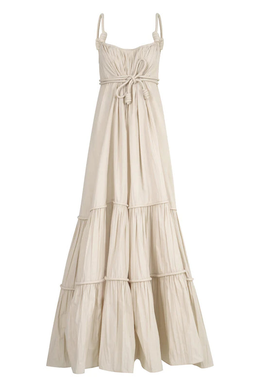 Vestido Centro Beige