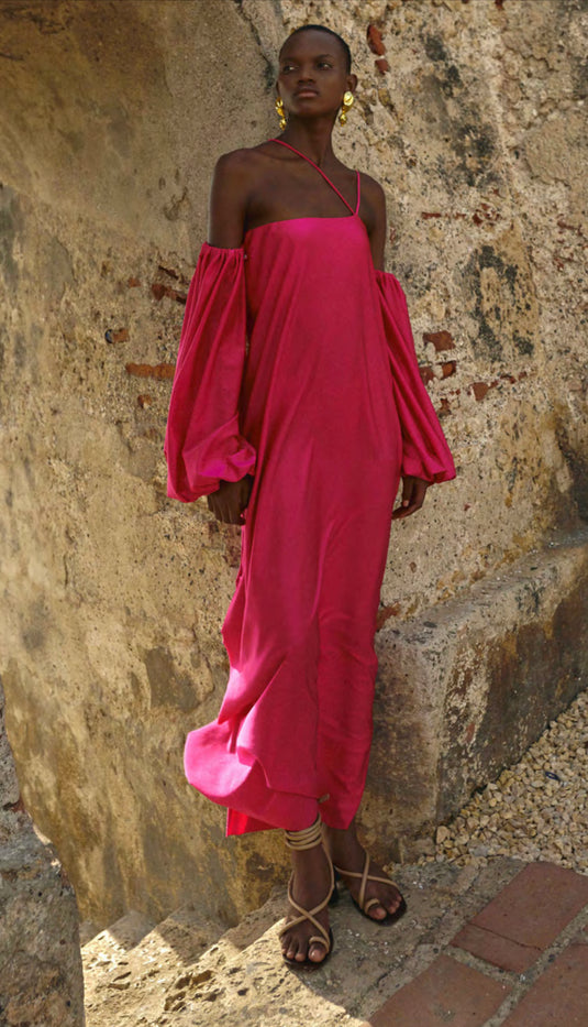 Vestido Muralla Fucsia