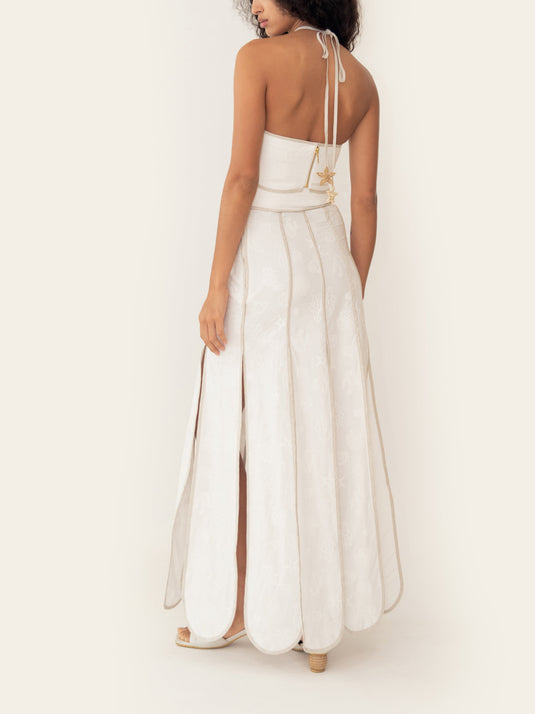 Cetina Skirt Ivory Seashells AZULU