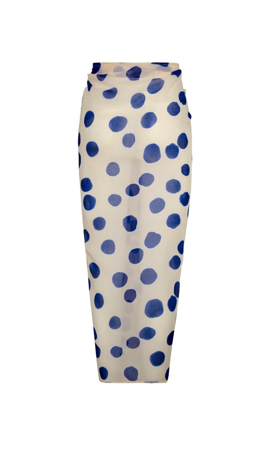 Taylor Skirt Blue Dots