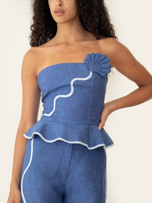 Vaiana Top Deep Sea Blue AZULU