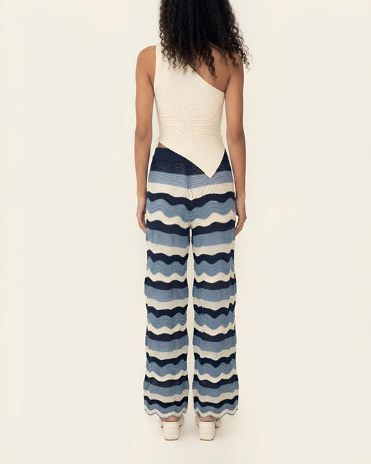 Martina Pant Blue Stripes AZULU