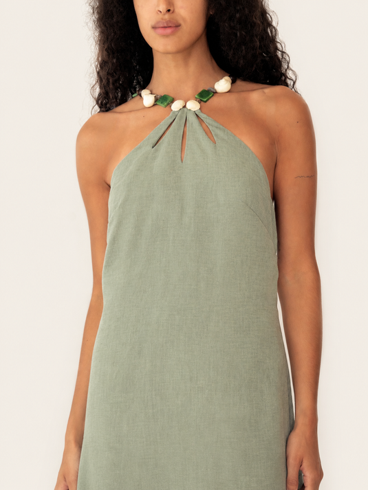 Dakota Dress Seafoam Green AZULU