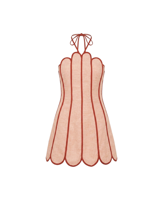 Lenny Dress Apricot Orange AZULU