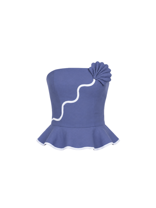 Vaiana Top Deep Sea Blue AZULU