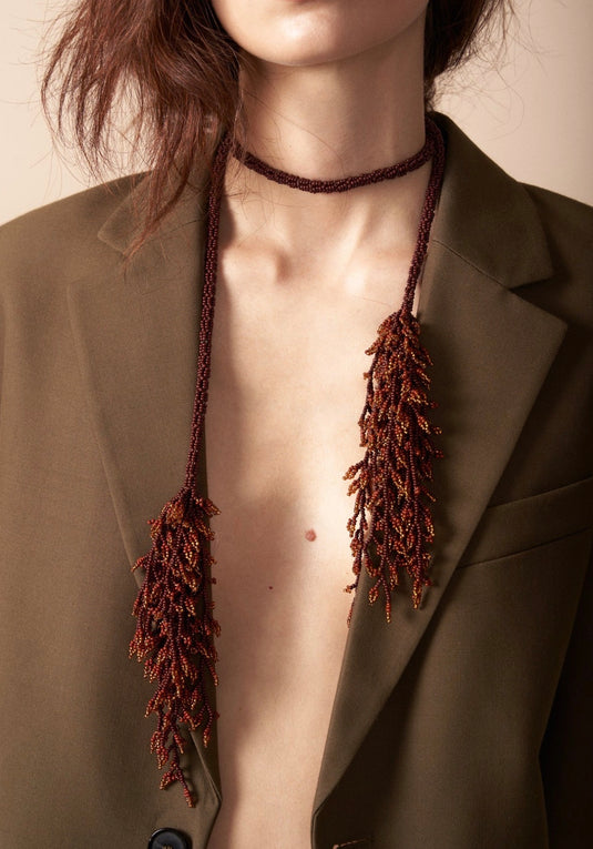 Raíces Necklace Brown