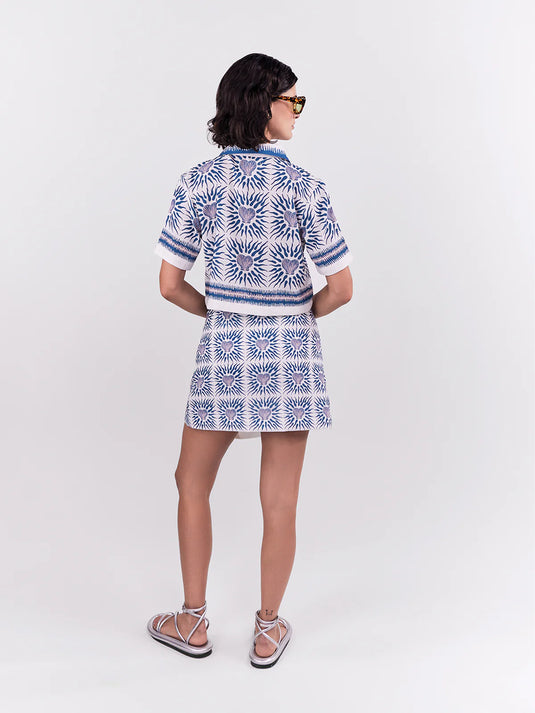 Cropped Polo Oasis Azul