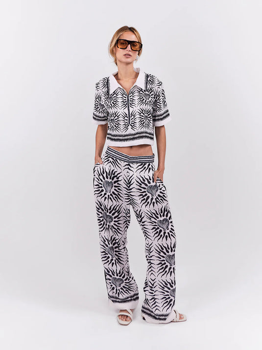 Cropped Polo Oasis Negro