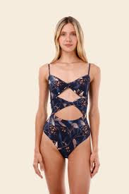 WILD FOLLIAGE WAVELET ONE PIECE O42319
