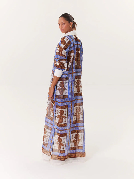 Kimono Tropical Azul