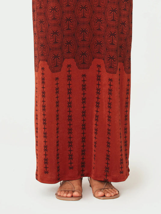 Maxi Dress Record Terracota