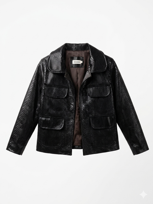 Moss Jacket Negro DECADAS