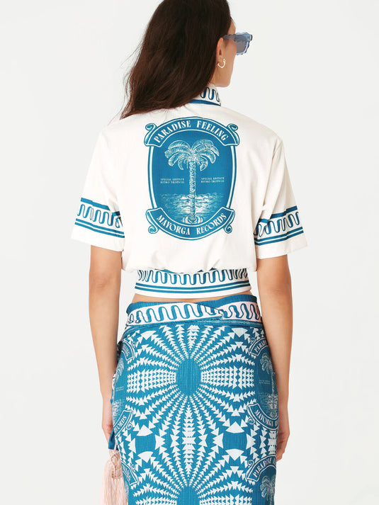 Cropped Top Paradise Azul