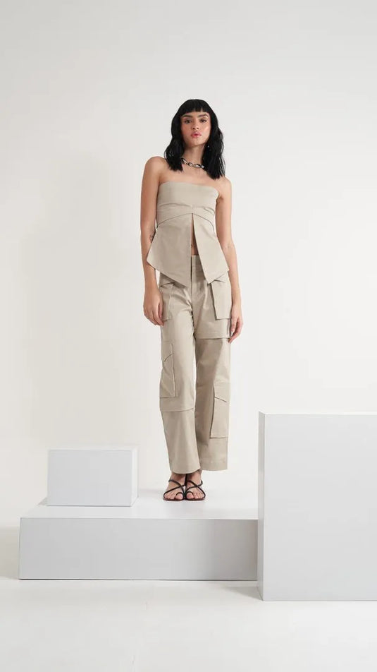 Muro Cargo Pant Greige