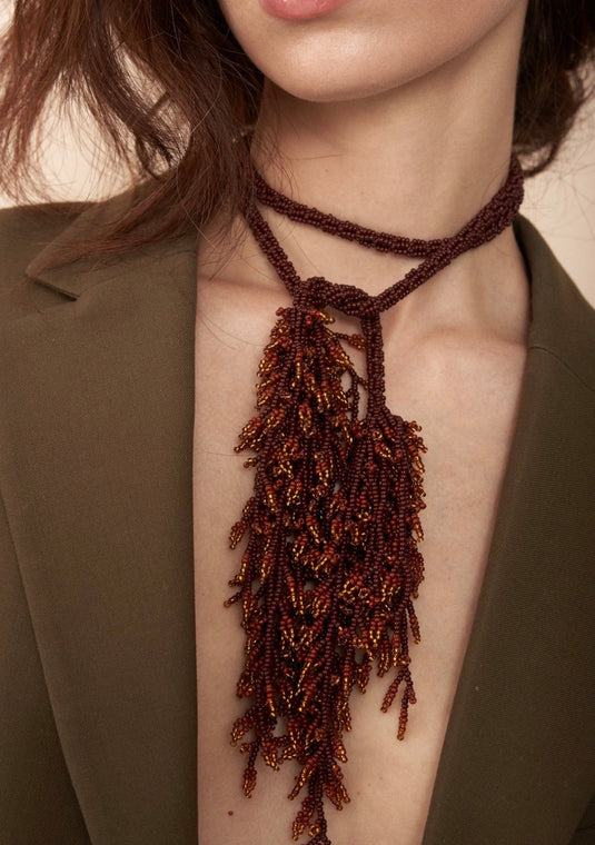 Raíces Necklace Brown