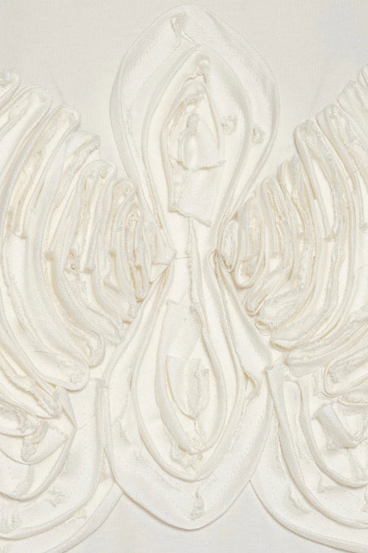 Camiseta Flor orquídea blanca