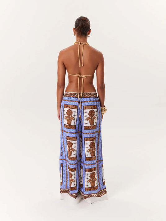 Pant Tropical Azul