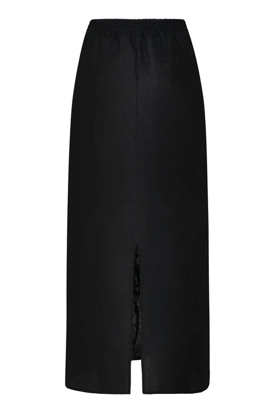 Falda orquídea negro