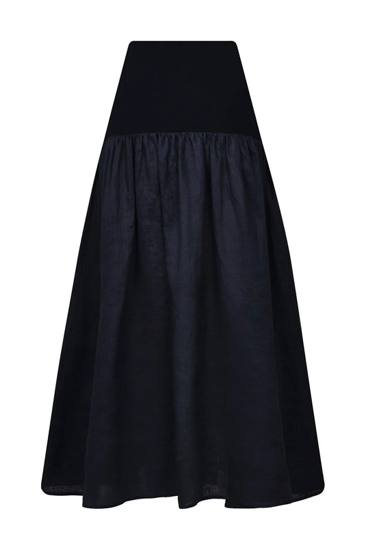 Falda playa navy