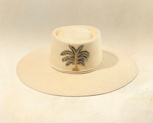 Sombrero Palma Bordada
